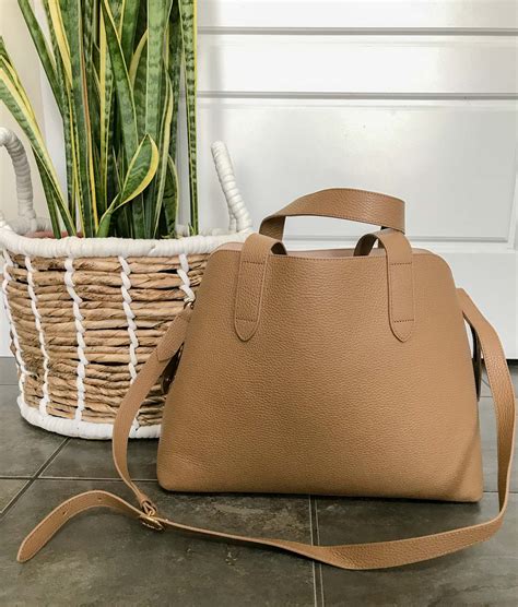 cuyana zippered satchel.